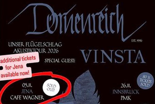  AUCH HAMBURG AUSVERKAUFT! (29.10.2026)